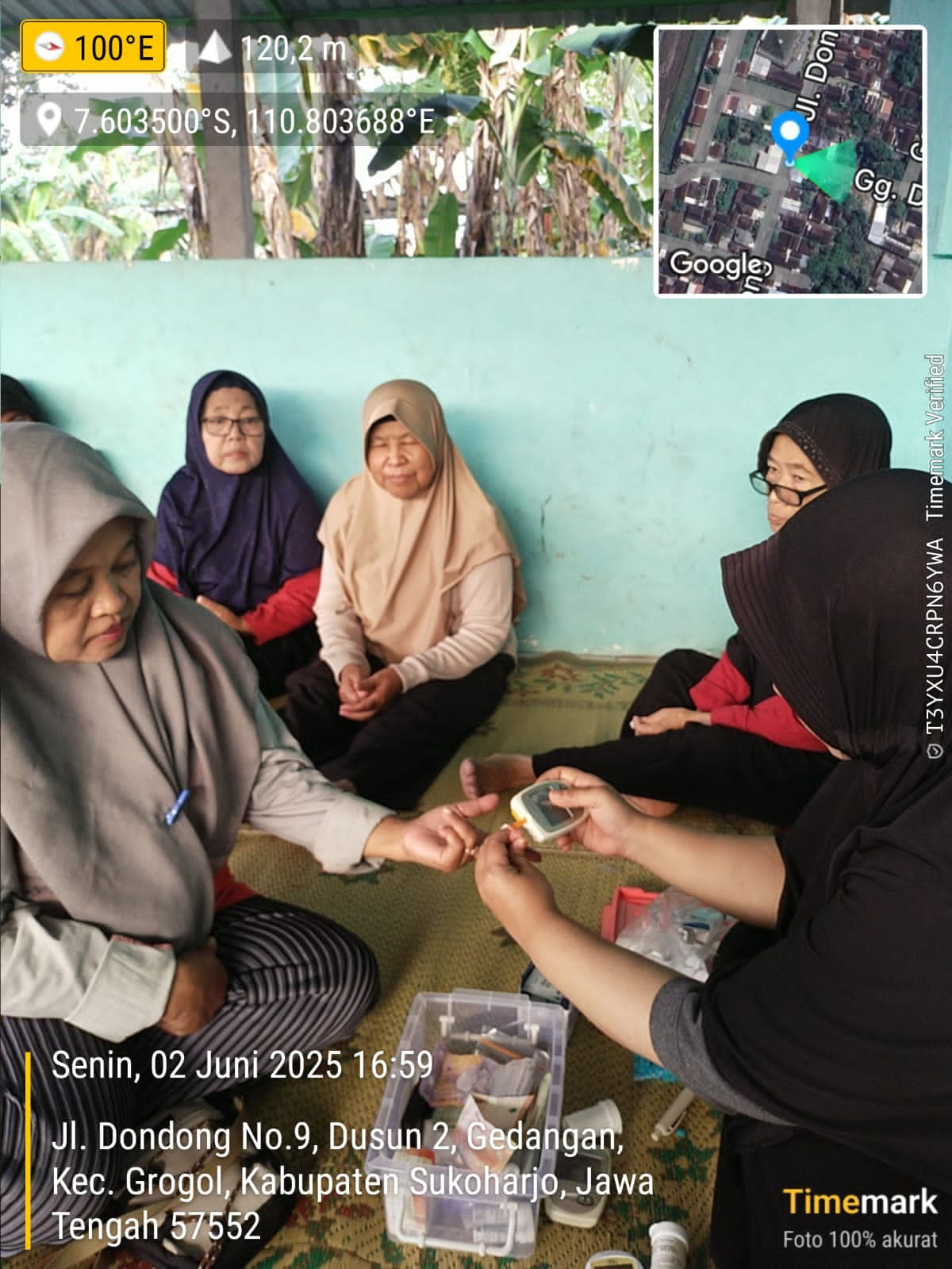 Pelaksanaan Posbindu PTM Desa Gedangan