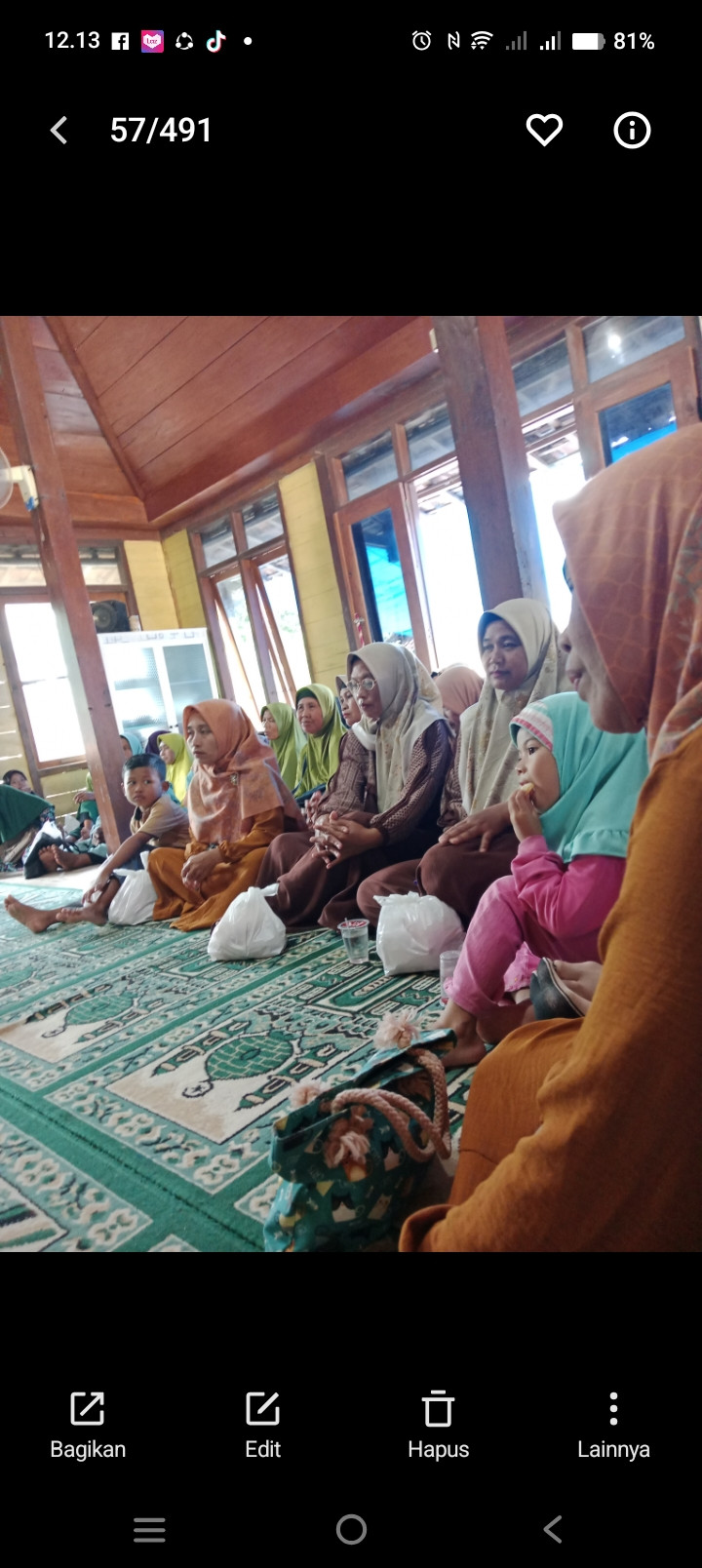 Pengajian Rutiana Lapanan Desa Pelem