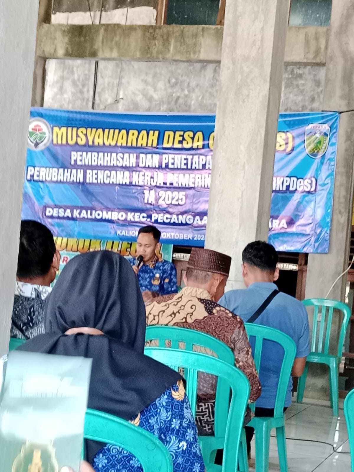 MUSDES Pembahasan dan Penetapan tentang Perubahan Perdes RKPDes TA. 2025
