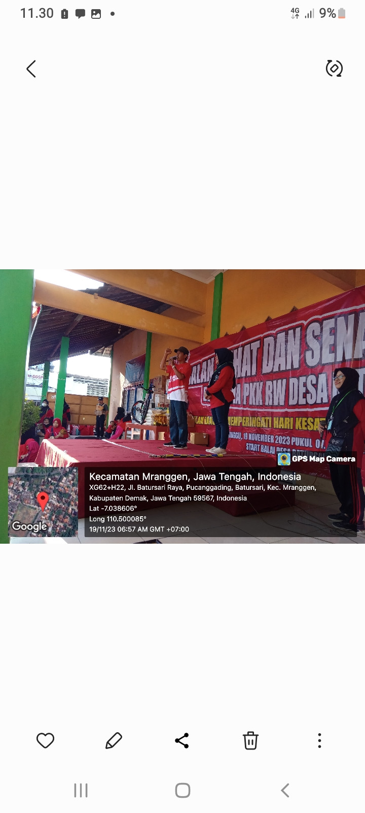 Peringatan Hari Ultah PKK Desa batursari ke 51 .