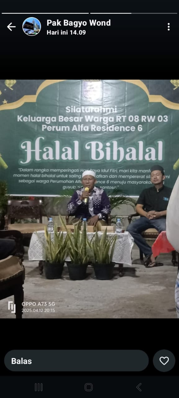 Halal Bihalal Rt 08/03 Batursari