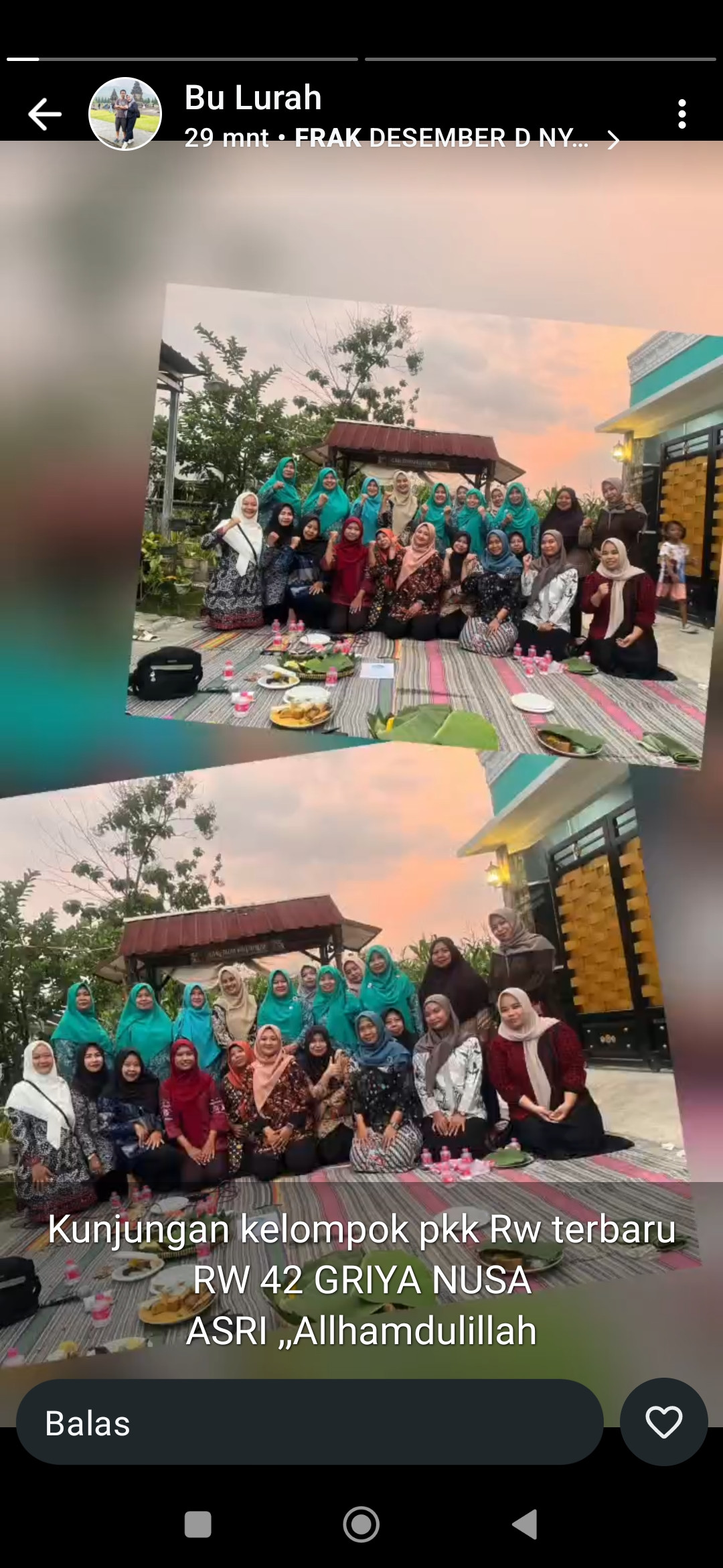 Pertemuan pembentukan Rw baru RW 42 Desa Batursari