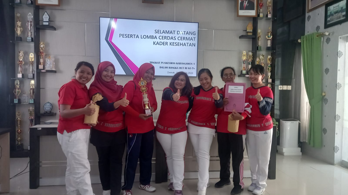 Lomba Cerdas Cermat Kader Kesehatan Bumirejo Juara 1