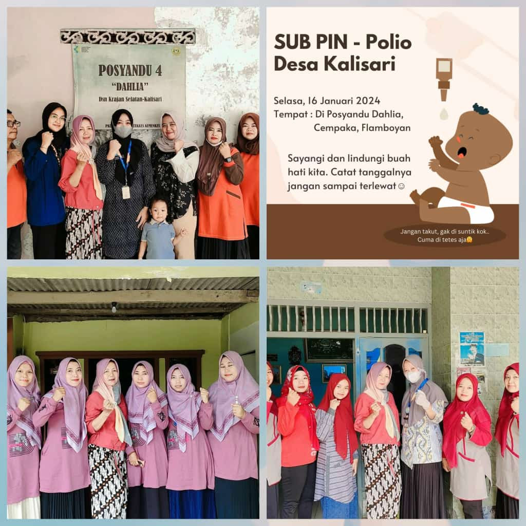 Pelaksanaan Sub PIN Polio Serentak di Posyandu Desa Kalisari