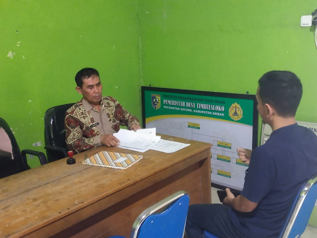 perijinan penilitian dari Dosen UNDIP Semarang ke Kepala Desa Timbulsloko Kecamatan Sayung Kabupaten Demak