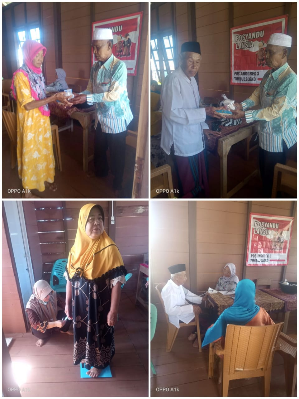 Kegiatan Posyandu Lansia Anggrek III Dukuh Bogorame Desa Timbulsloko