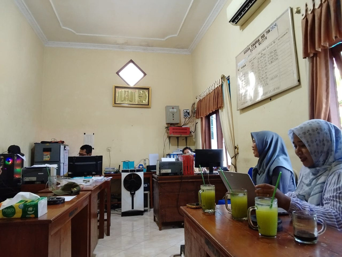 Koordinasi dengan pemerintahan desa,terkait pengisian RDK Rumah dataku