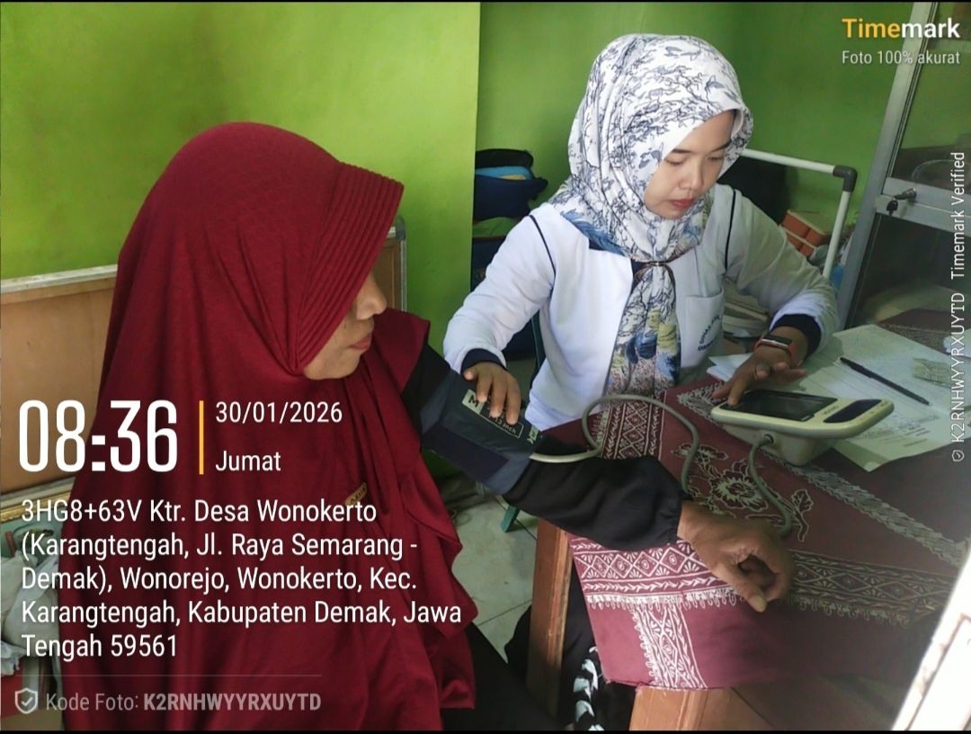 Pelayanan Kesehata bagi masyarakat  di Desa Wonokerto