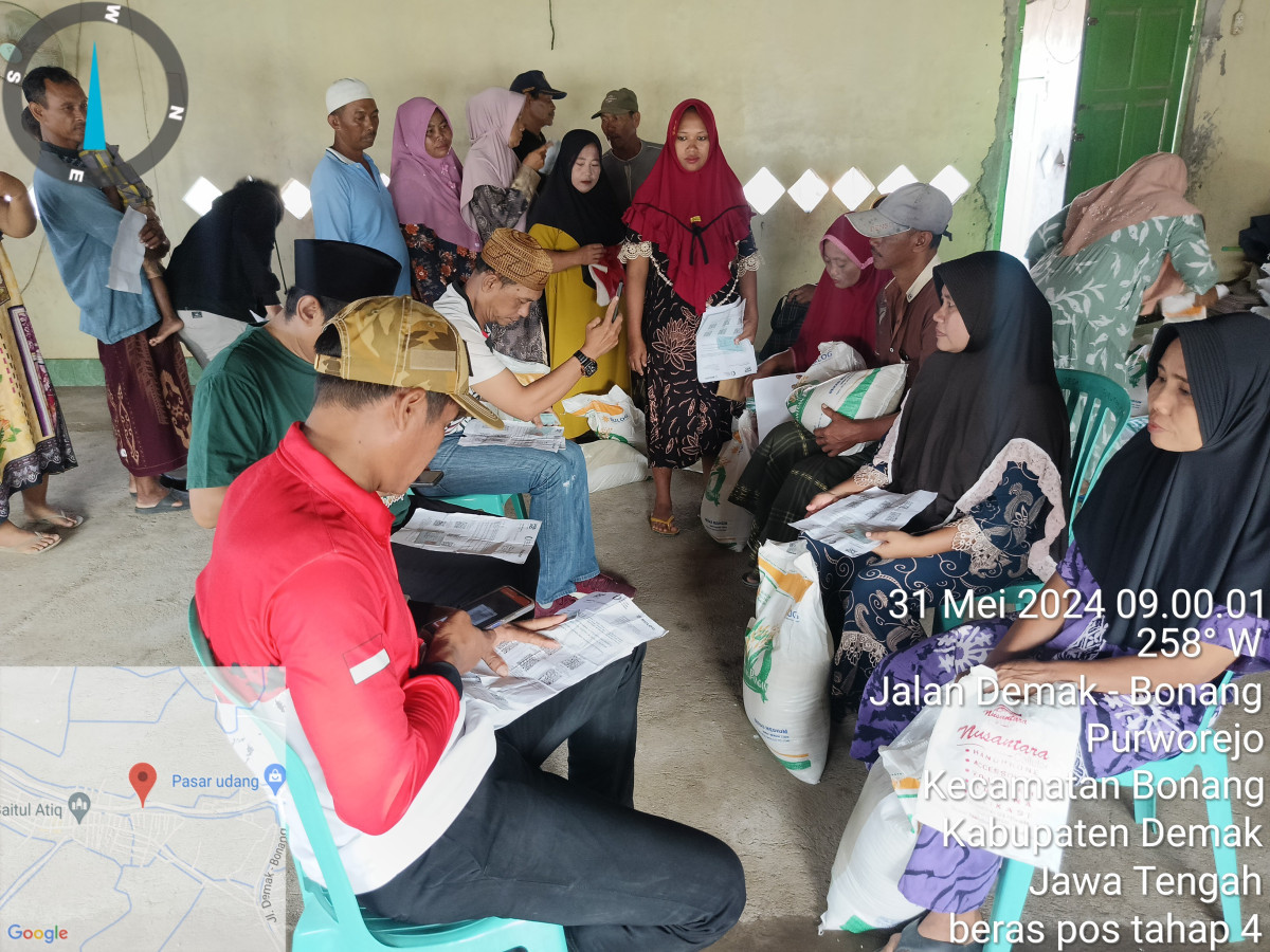 pembagian beras pos