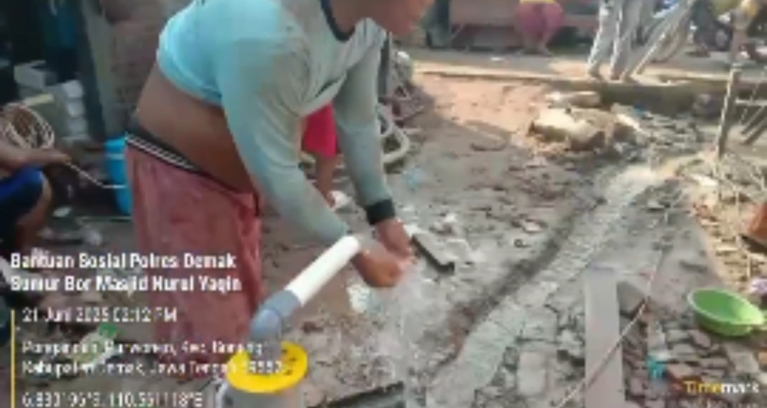 Alhamdulillah pembuatan sumur bur sdh Kelua airnya