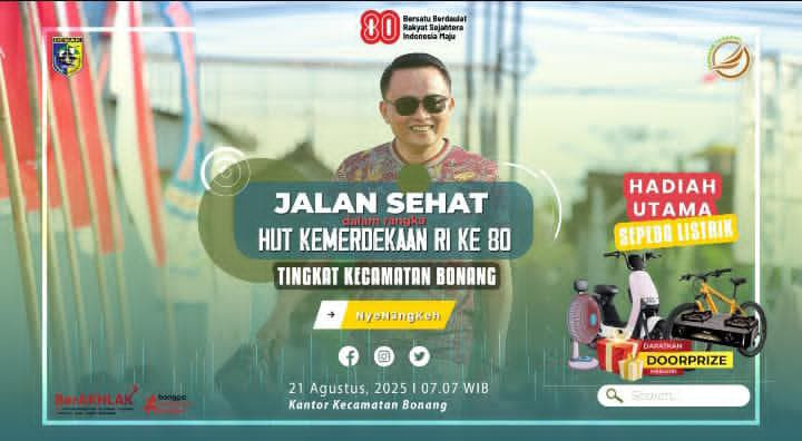 jalan sehat kecamatan Bonang