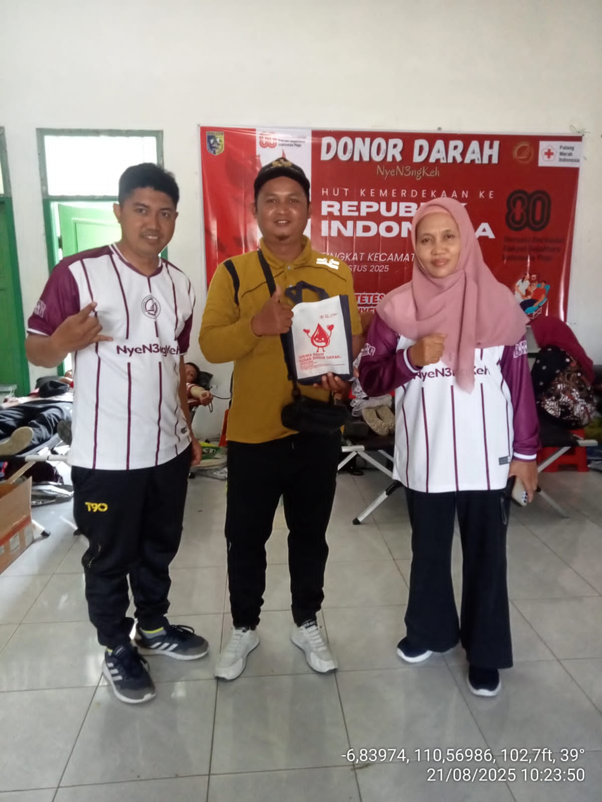 donor darah pada  HUT RI