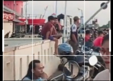 suasana sore di pelabuhan TPI muarademak