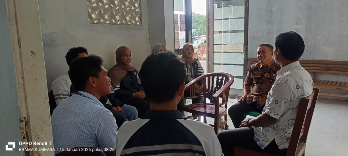 silaturrahmi mahasiswa KKN undip dengan perwakilan pemdes untuk terjun ke masyarakat