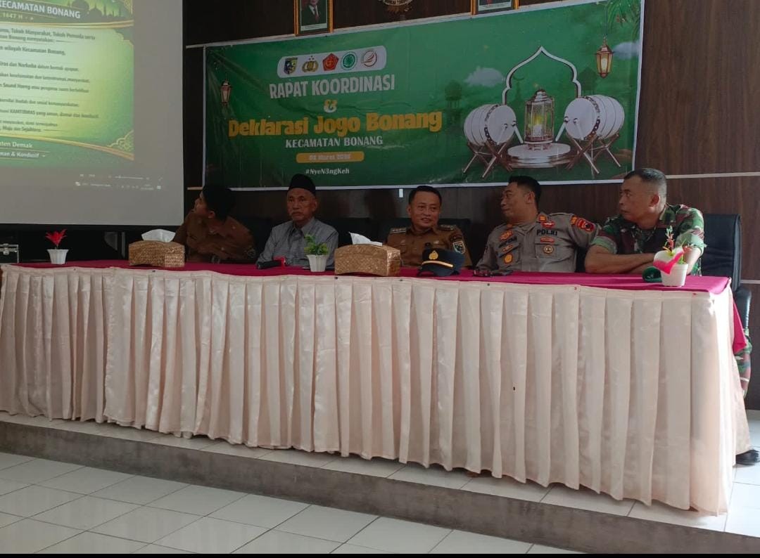 Deklarasi jogo kecamatan bonang yang dihadiri  forkompicam