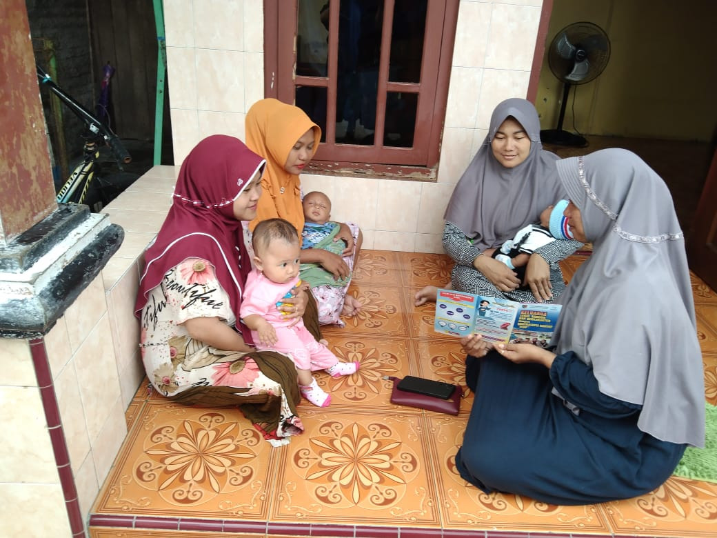 pendampingan oleh ibu baduta