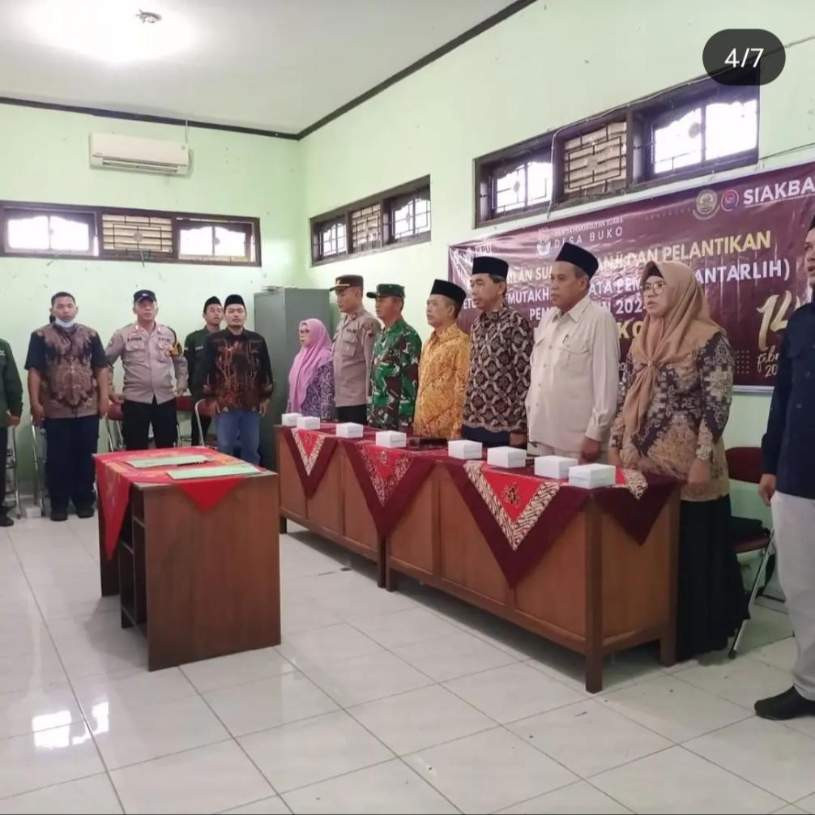 Pelantikan Pantarlih di Desa Buko