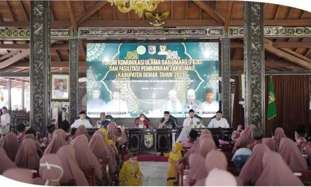 Forum Komunikasi Ulama Dan Umaro (FKUU) dan Fasilitasi Pembayaran Zakat Mall Kabupaten Demak Tahun 2023
