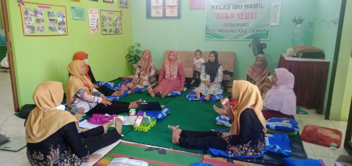Kegiatan Posyandu Ibu Hamil Desa Buko Bulan Agustus  2024