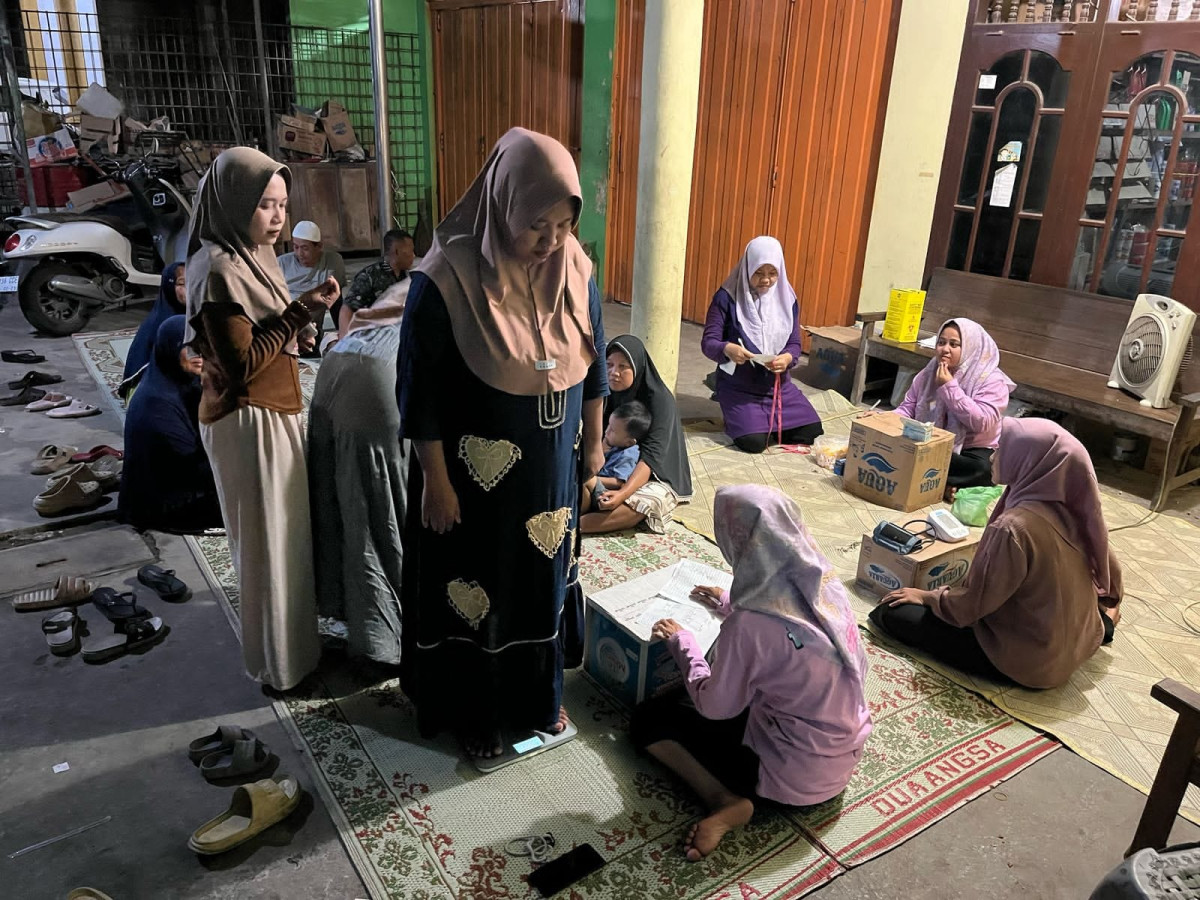 Kegiatan Cek Kesehatan Gratis (CKG) oleh Kader Kesehatan Desa di RT 01 RW 07 Desa Buko Kecamatan Wedung