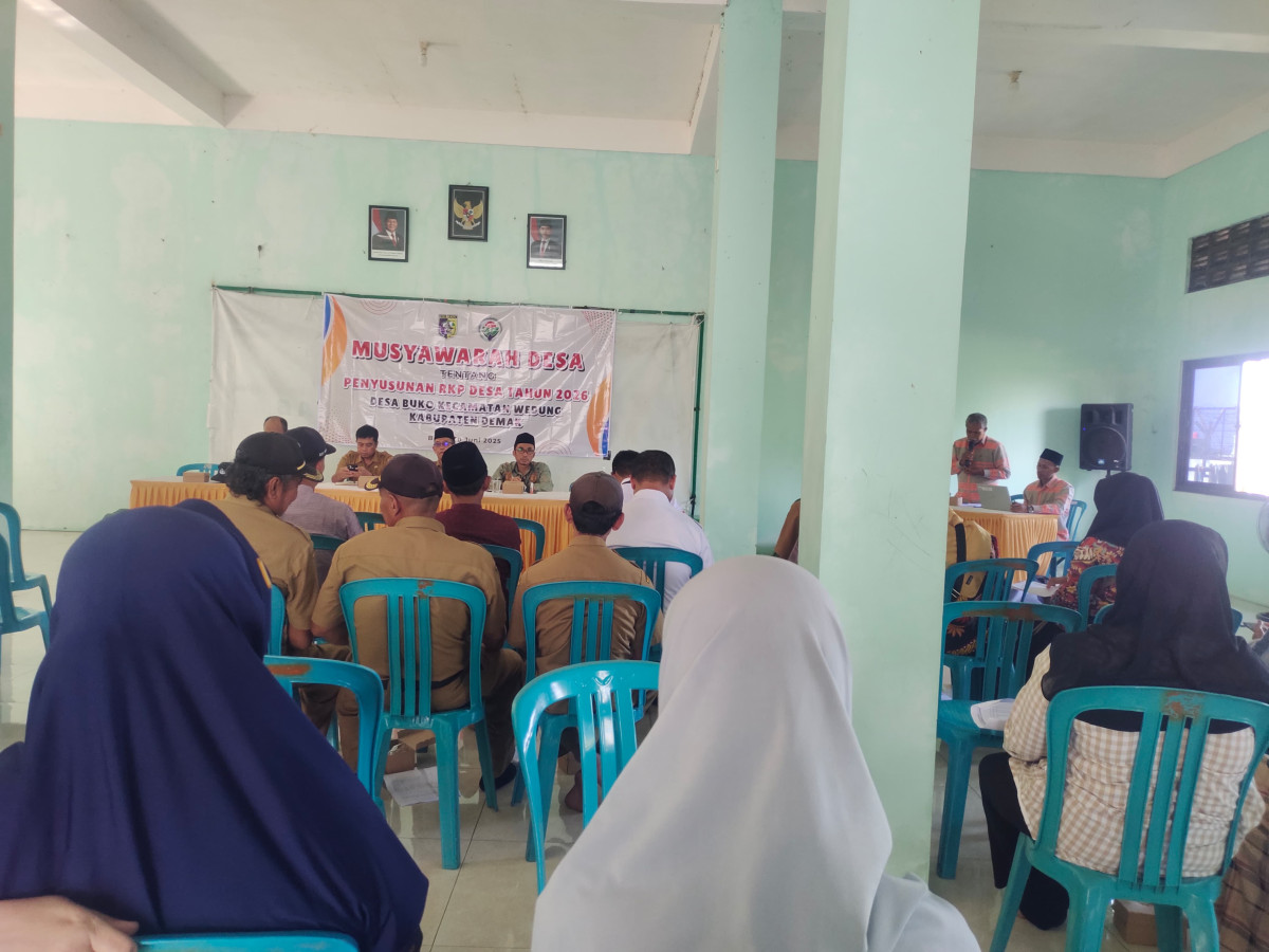 MUSYAWARAH DESA Penyusunan RKP Desa Tahun 2026 Desa Buko Kecamatan Wedung Kabupaten Demak