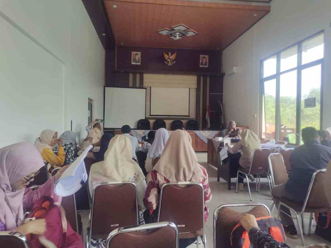 evaluasi rekon Pemetaan Geoteging Batas Wilayah BPS bersama Petugas Se Kecamatan Wedung Tahun 2025