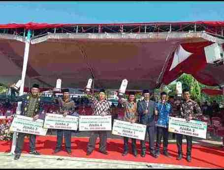 Penerimaan Hadiah Lomba Kampung Juara (LKJ) Desa Buko Mendapat Juara 1 dan Juara 2  dikabupaten Demak Tahun 2025
