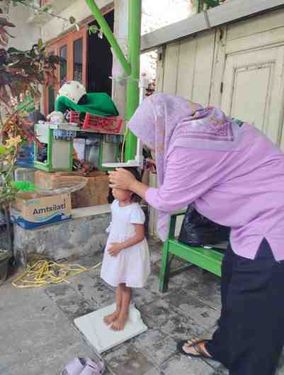 Pemantauan Gizi  untuk Mencegah Stunting Pada Anak Baduta 0-5 Tahun di Posyandu ILP Melati II (Dua) Bulan Oktober Tahun 2025 di Desa Buko Kecamatan Wedung