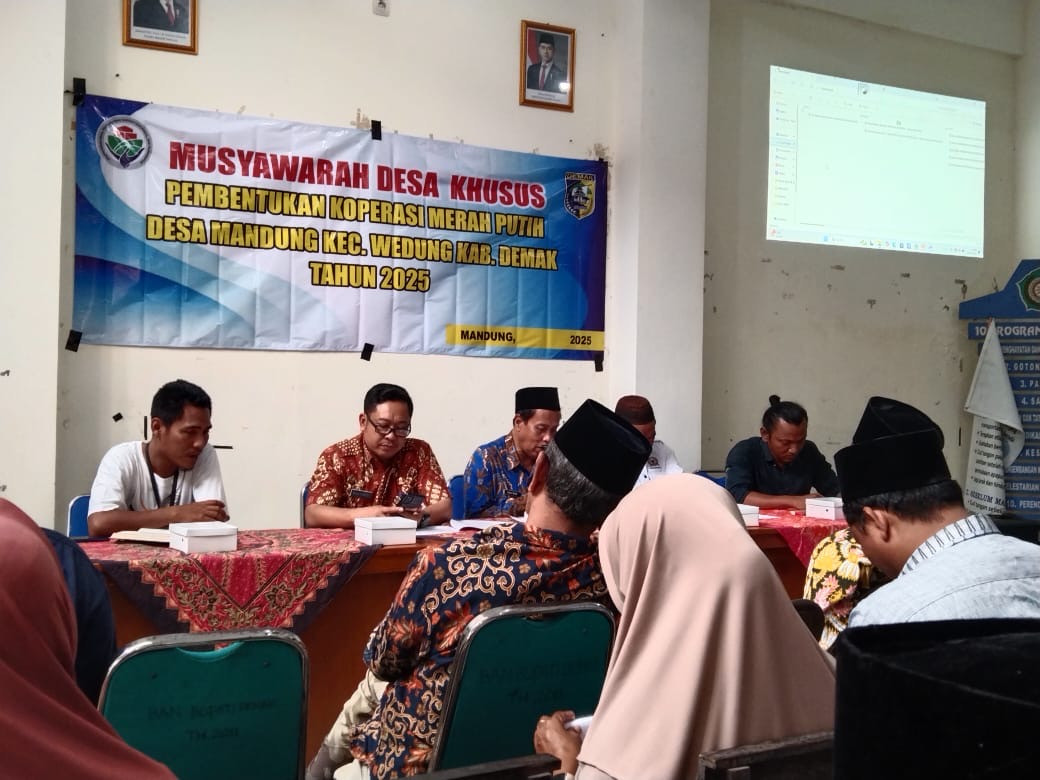 MUSYAWARAH DESA KHUSUS DESA MANDUNG