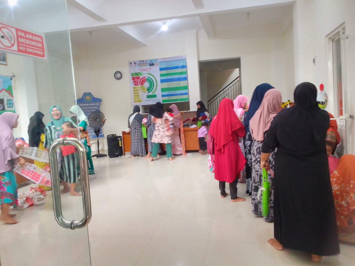 Pelaksanaan posyandu desa mandung