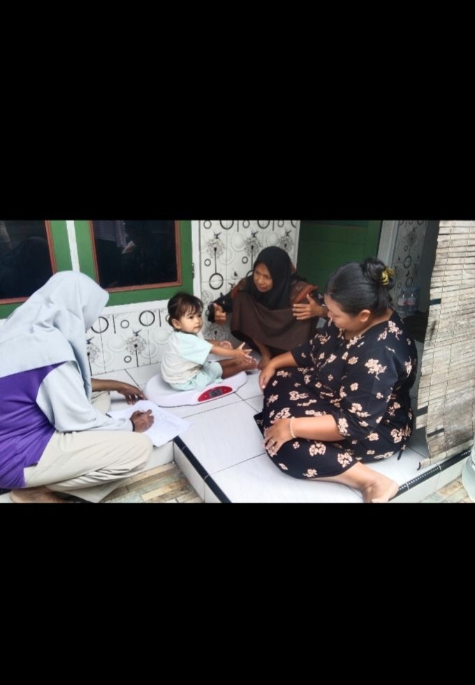 Kunjungan balita oleh TPK tim 813