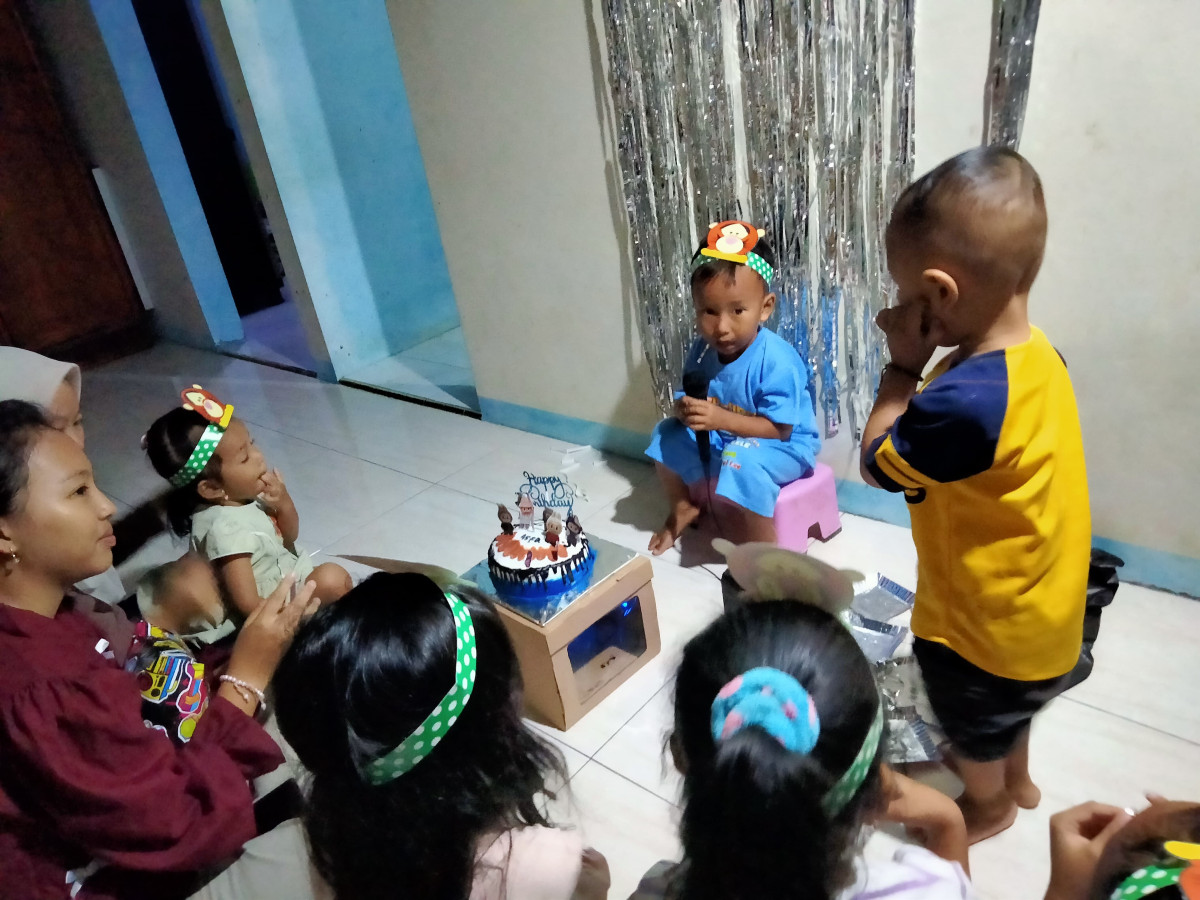 Perayaan ulang tahun adek asfa nabil