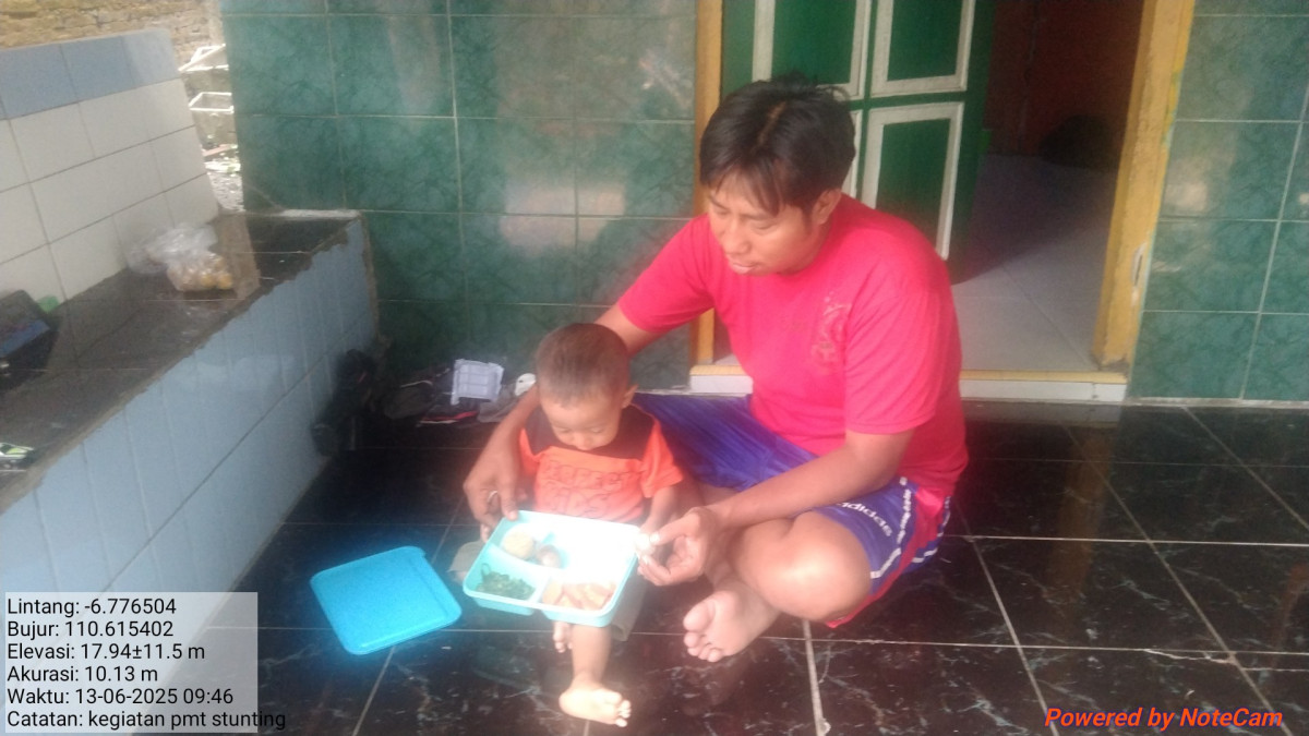 Pemberian PMT pada balita stunting yang ke 43hari