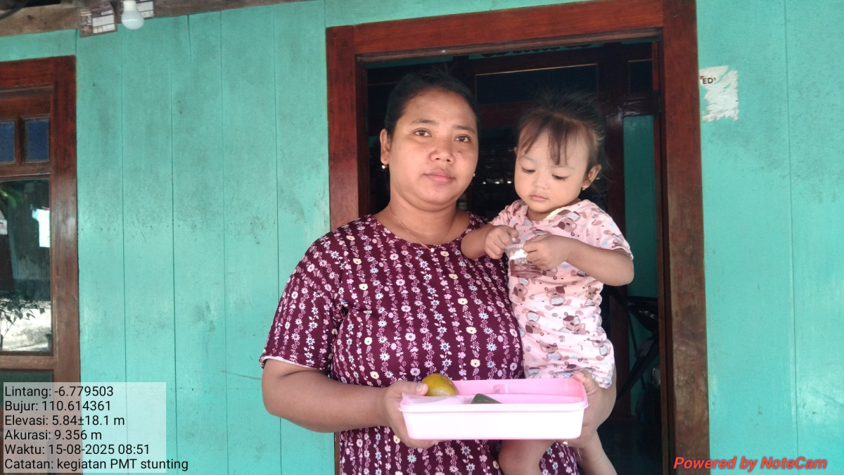 Pemberian PMT pada balita stunting ke 105