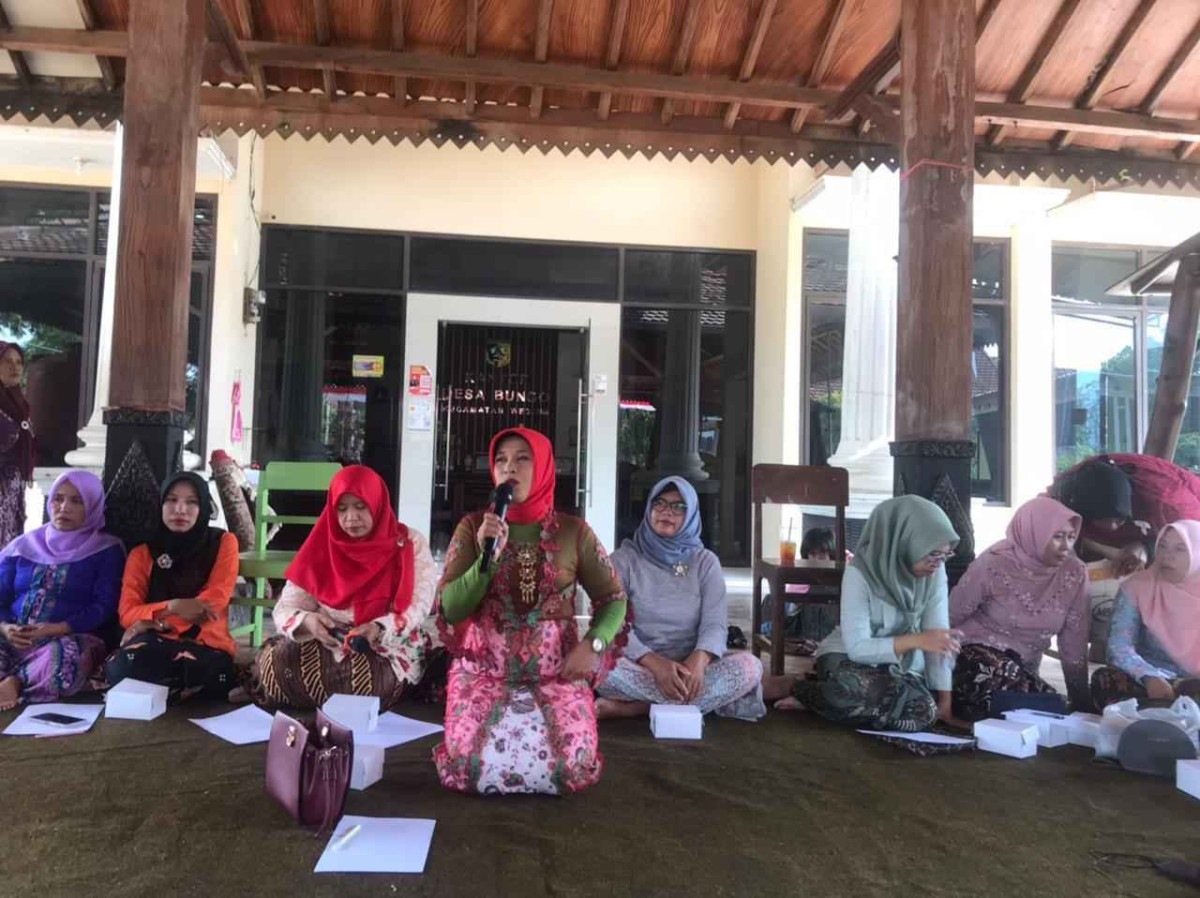 Launching PKK Desa Bungo dalam rangka memperingati hari ibu