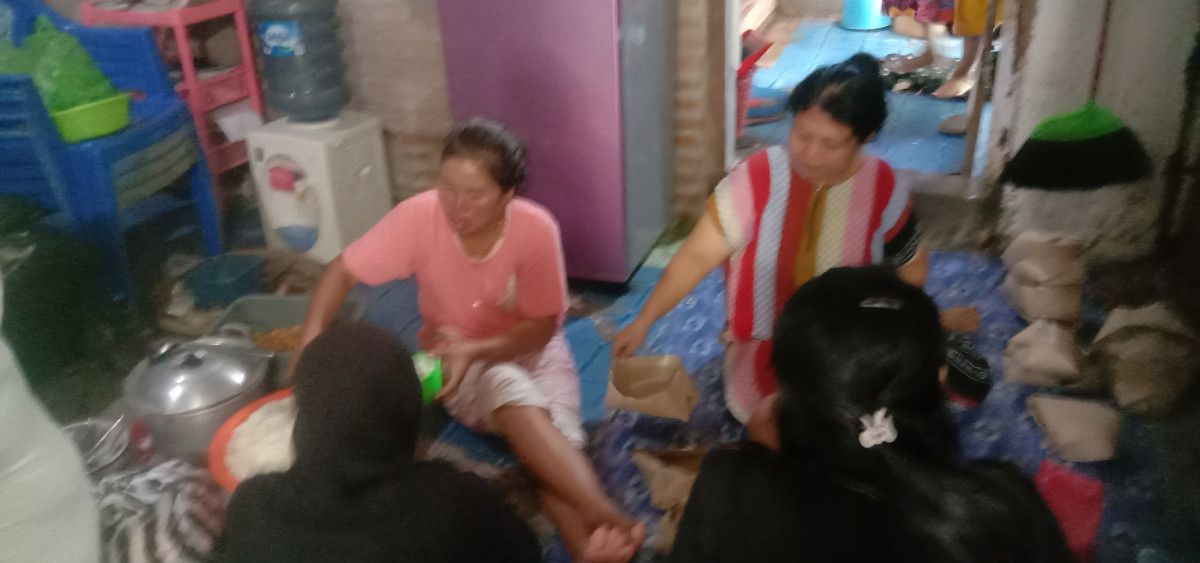 Rewang selametan 7 hari meninggal nya adik Sahid abdullah