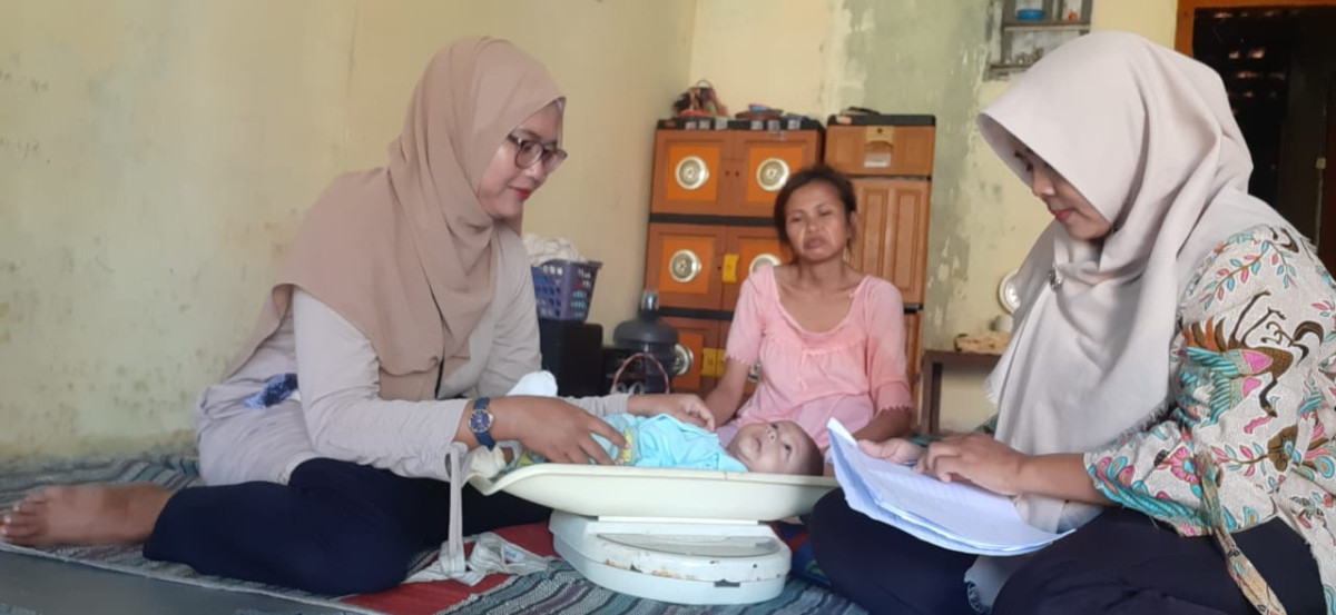 Kunjungan kader TPK kebaduta