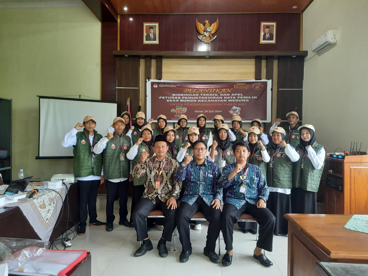 Pelantikan Pantarlih desa Bungo