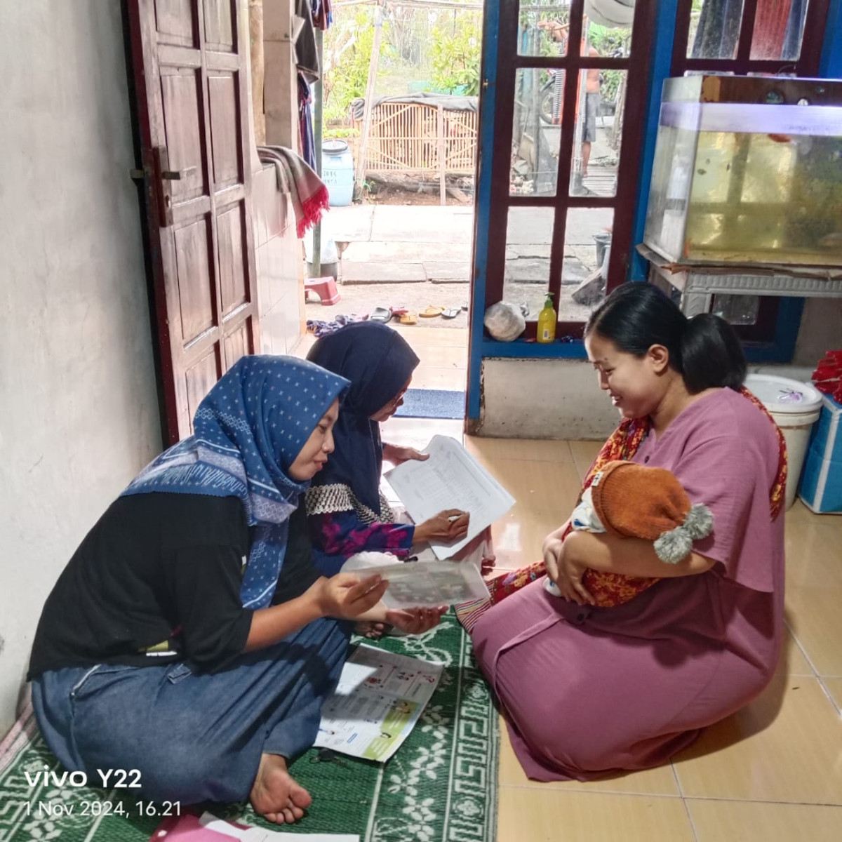 Kunjungan kader tpk ke baduta
