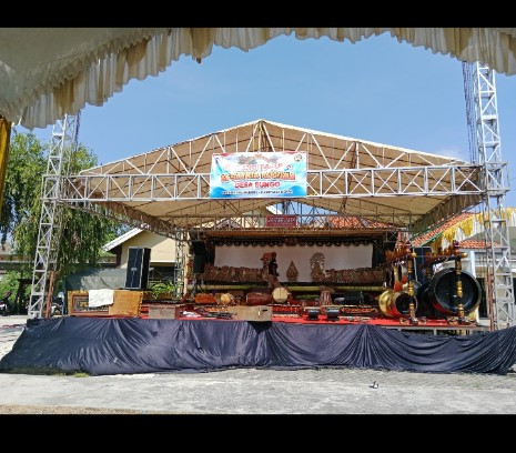 Persiapan acara apitan desa bungo