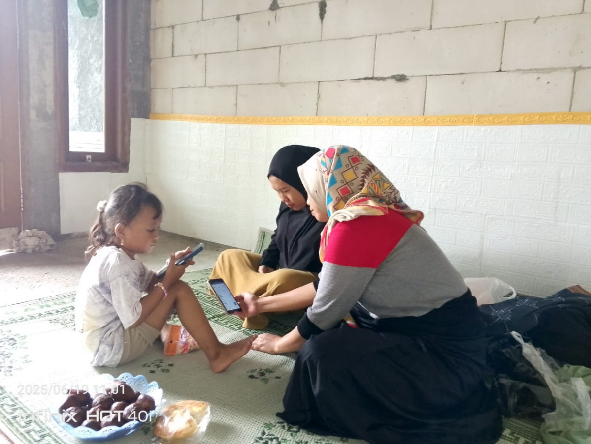 Pemutakhiran Data Verval wilayah Rw 01 oleh Kader TPK
