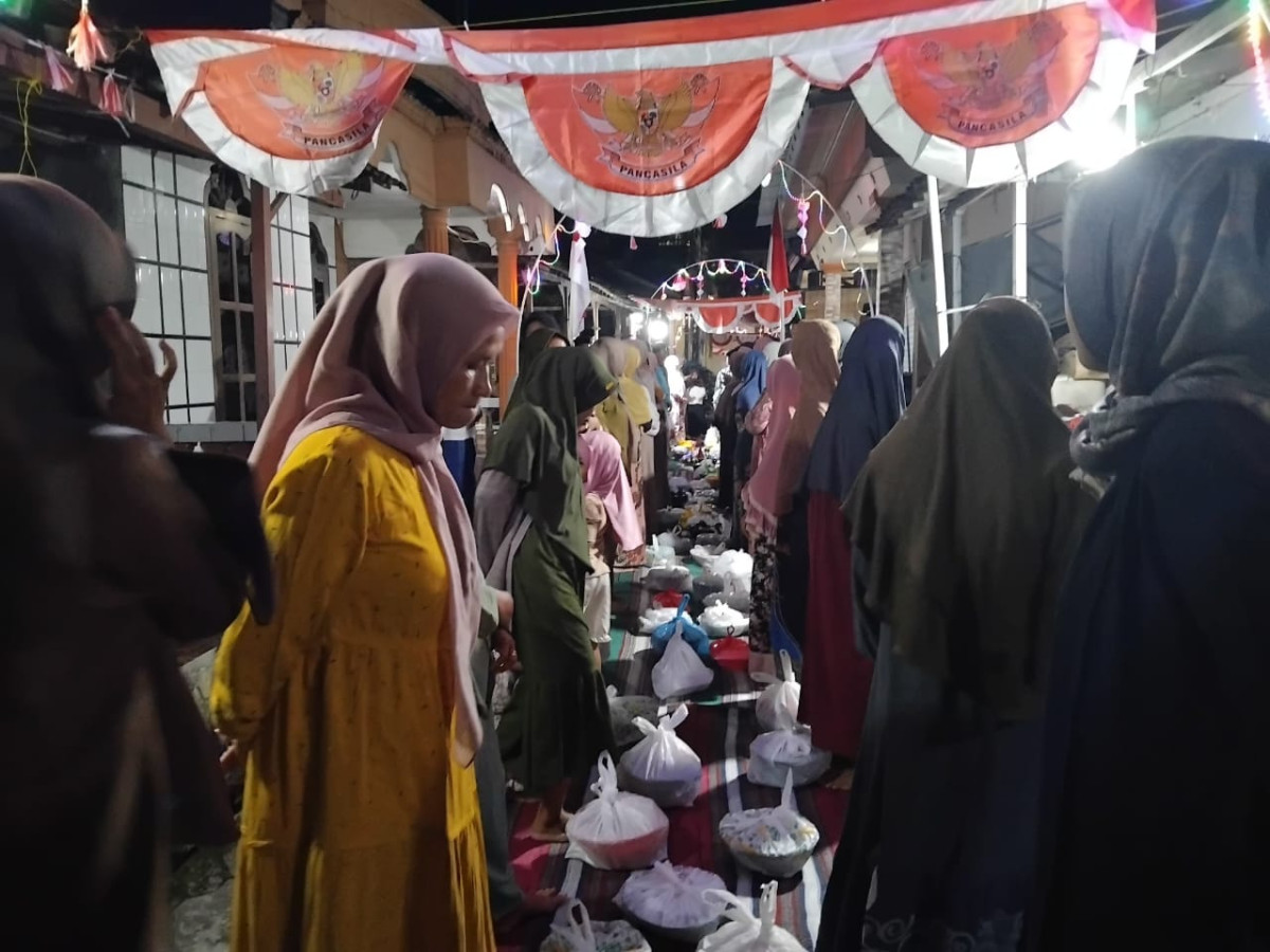 Selametan kampung dalam rangka kemerdekaan RI 80