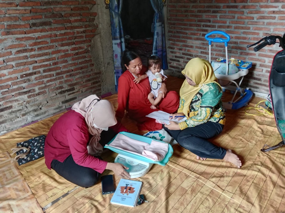 Kunjungan TPK 833 pada Ibu Baduta