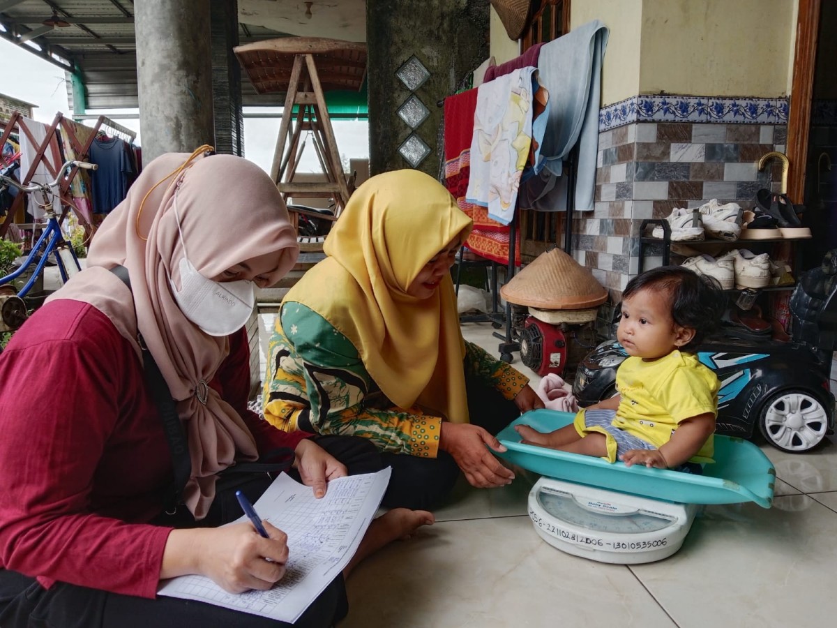 Kunjungan TPK 833 pada Ibu Baduta