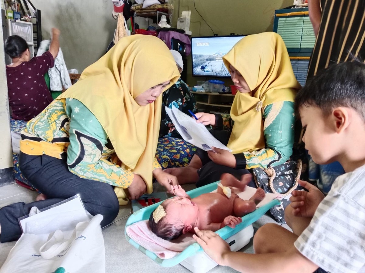 Kunjungan TPK 833 pada Ibu Bayi