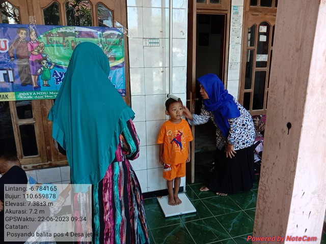 mengukur tinggi badan balita