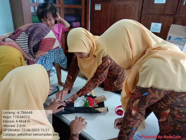 buat buket berkelompok