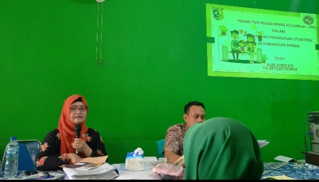 Rapat Peran Tim pendamping keluarga dalam percepatan penurunan stunting kab.Demak