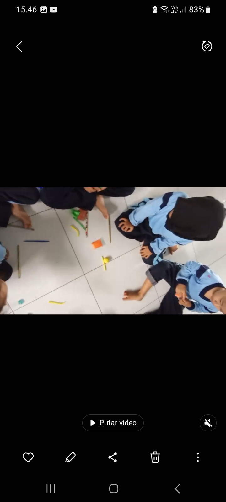 kreatifitas anak paud membuat hiasan pencil