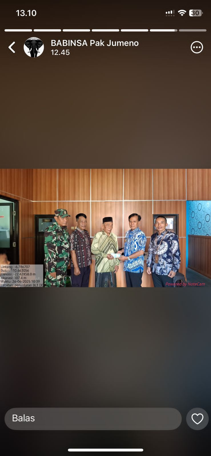 penyaluran BLT dan DD